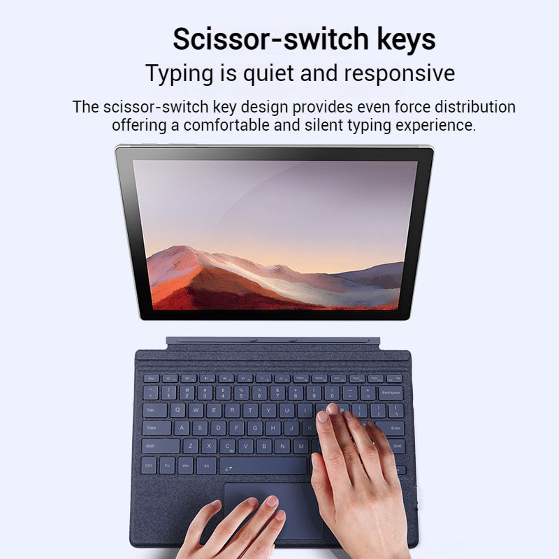 Load image into Gallery viewer, [With RGB Backlit] Microsoft Surface Go 1/2/3/4 - Compatible Ultra-Thin Wireless Bluetooth Magnetic Touchpad Keyboard
