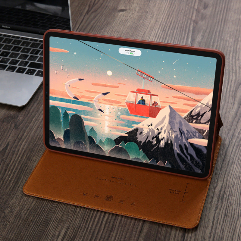Load image into Gallery viewer, Apple iPad Pro 11-inch 1st/2nd/3rd/4th Gen (2018/2020/2021/2022) Genuine Leather Shockproof Flip Case
