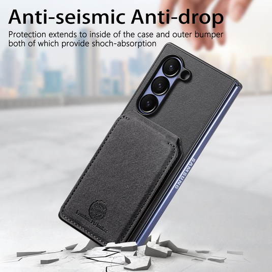 [With Card Slot][Built-in Holder] Motorola Moto Razr Fold - Shockproof Wallet Series Case