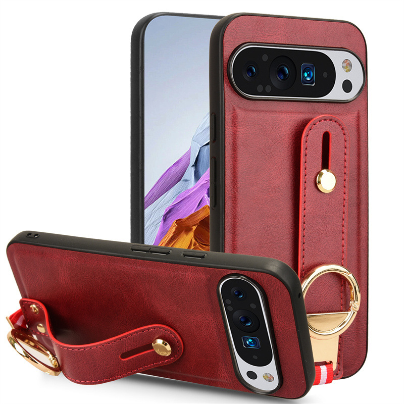 Load image into Gallery viewer, [With Wrist Stand] Google Pixel 9/Pro/XL - Business Full Covered Leather Shockproof Case
