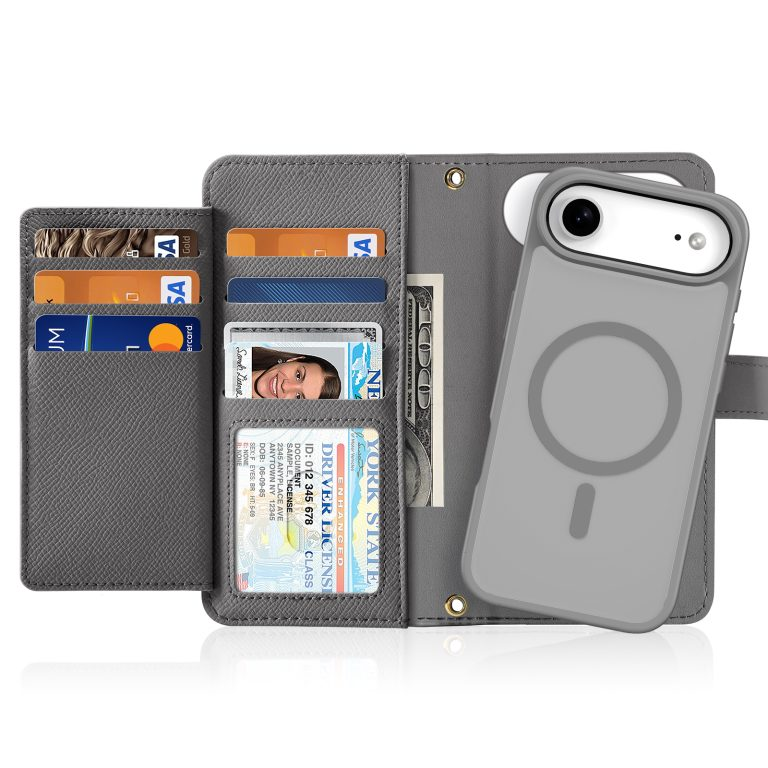 Load image into Gallery viewer, [Detachable][Magsafe Compatible] Apple iPhone Air Multi-functional Leather Wallet Case With Card Slot
