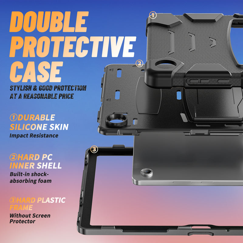 Load image into Gallery viewer, [Built-in Hidden Kickstand] Samsung Galaxy Tab A11 8.7&quot; (2025) - PC Silicone Rugged Shockproof Protection Durable Case
