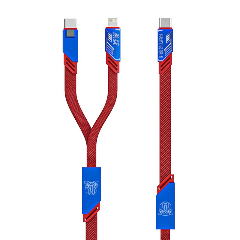 Load image into Gallery viewer, Transformers TF-A09 Braided Two-in-One Magnetic Charging Cable
