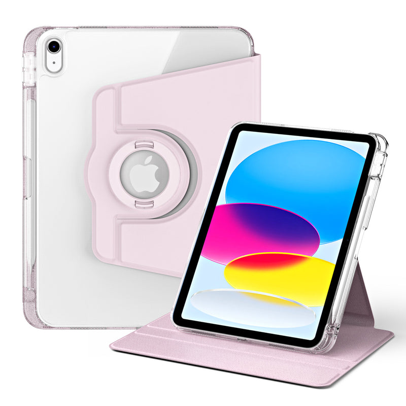 Load image into Gallery viewer, [Detachable] Apple iPad 7/8/9 10.2&#39;&#39; 7/8/9th Gen (2019/2020/2021) 360° Rotating Transparent Back Panel Shockproof Case
