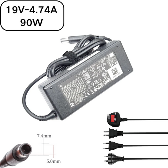 [19V-4.74A/90W][7.4x5.0] HP All-in-One 24 PC 24-cb / Desktop 27-cb / ProDesk 600 G6 Desktop Mini PC Series - Laptop AC Power Supply Adapter Charger