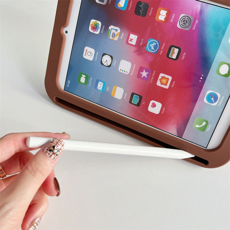 Load image into Gallery viewer, [Built-in Ring Holder][With Pen Slot] Apple iPad Air 4/5 10.9&#39;&#39; 4/5th Gen (2020/2022) Labubu Cartoon Silicone Anti-Drop Protective Case

