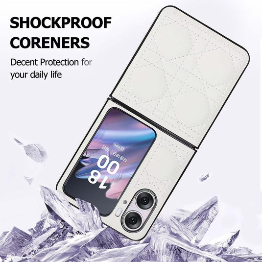 OPPO Find N2 Flip (CPH2437/PGT110) Leather Luxury Shockproof Essentials Series Case