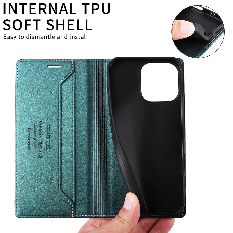 Load image into Gallery viewer, [With Card Slot] Apple iPhone 15/Pro/Pro Max/Plus Leather Flip Shockproof Wallet Series Case
