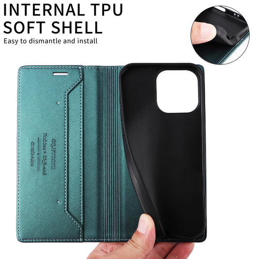 [With Card Slot] Apple iPhone 15/Pro/Pro Max/Plus Leather Flip Shockproof Wallet Series Case