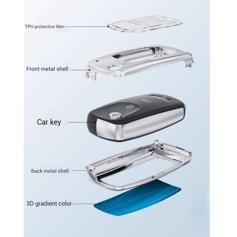 Load image into Gallery viewer, Volkswagen Zinc Alloy Car Key Fob Case Cover For Golf, ID.4, ID.6,  Lavida, Sagitar, Viloran, Magotan, Lamando L, Tiguan, Tharu, Tayron, Gran Lavida, Talagon
