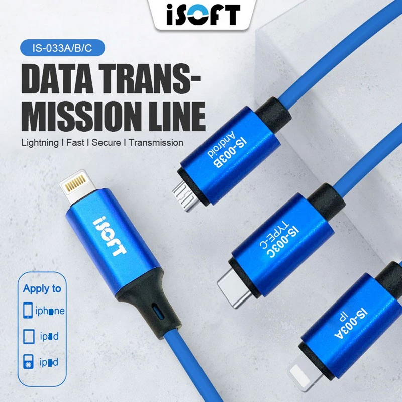 Load image into Gallery viewer, SUNSHINE ISOFT IS-003C IP to TYPE-C Data Transmission Cable For IPhone Phone One - click Transfer Data - i-Station Mobile Phone &amp; Electronic Device Repair and Accessories
