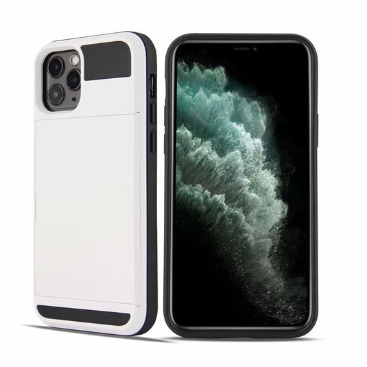 Apple iPhone X/XS/XR/Max Slide Card Holder ShockProof Armor Case