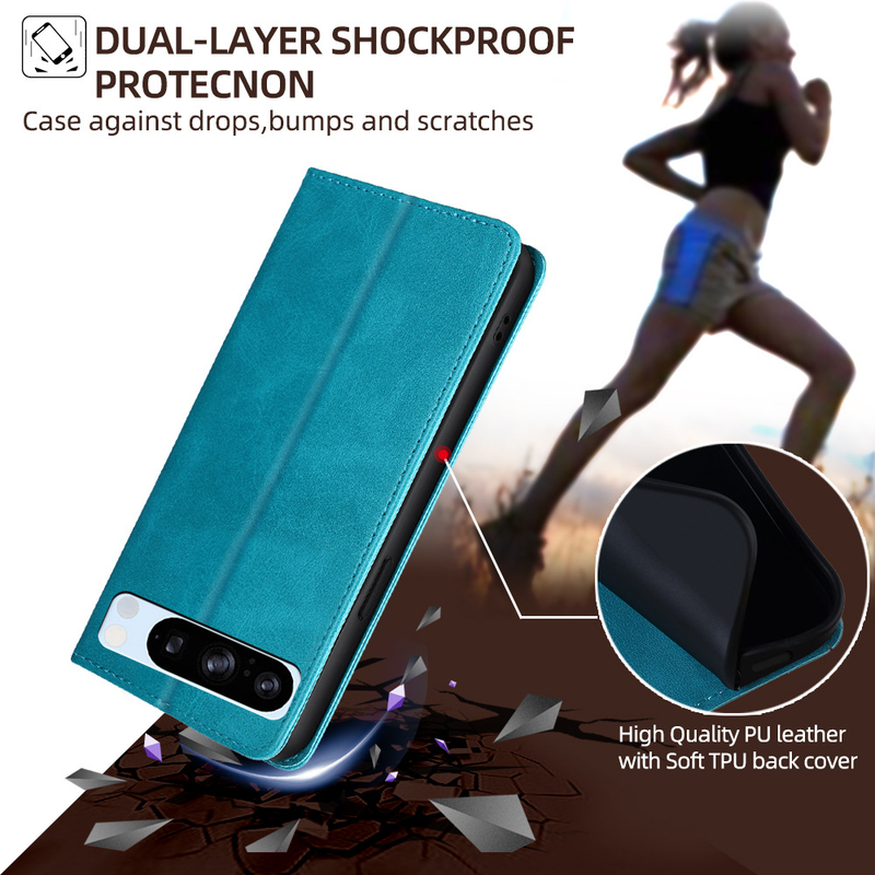 Load image into Gallery viewer, [With Card Slot] Google Pixel 10 Pro XL 5G Premium Leather Business Flip Cover Shockproof Wallet Case
