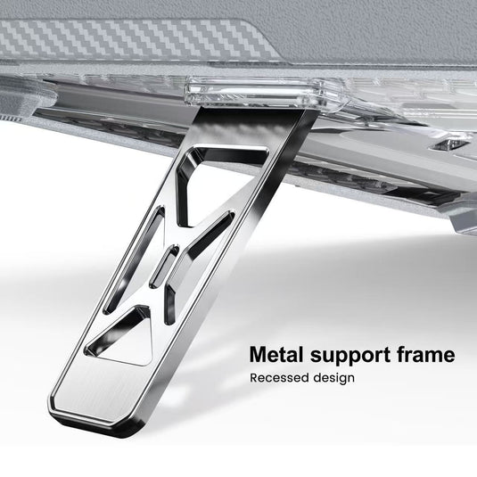 Macbook Neo 13“ 2026 (A3404) - Hybrid Armor Case with Hidden Stand & Anti-Slip Grip - i-Station Mobile Phone & Electronic Device Repair and Accessories