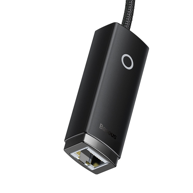 Load image into Gallery viewer, Baseus Lite Series Ethernet Adapter USB-A to RJ45 LAN Port 100Mbps - Black - i-Station Mobile Phone &amp; Electronic Device Repair and Accessories
