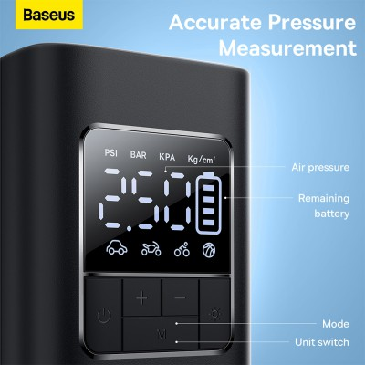 Baseus Super Mini Pro Series Wireless Car Inflator - Cluster Black