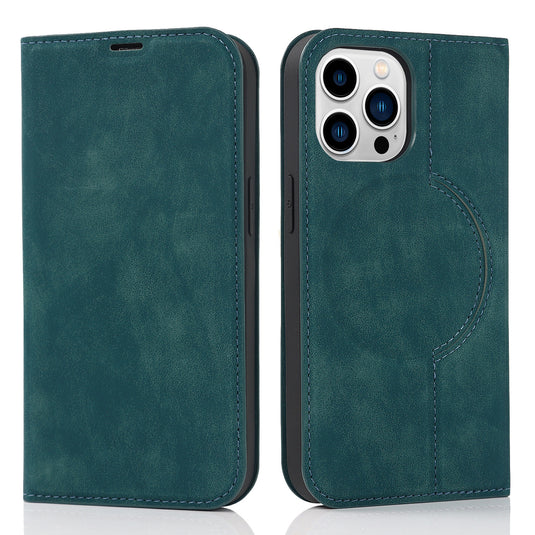 [With Card Slot][Magsafe Compatible] Apple iPhone 11 /Pro/Pro Max Flip Full-cover Protective Genuine Leather Series Case