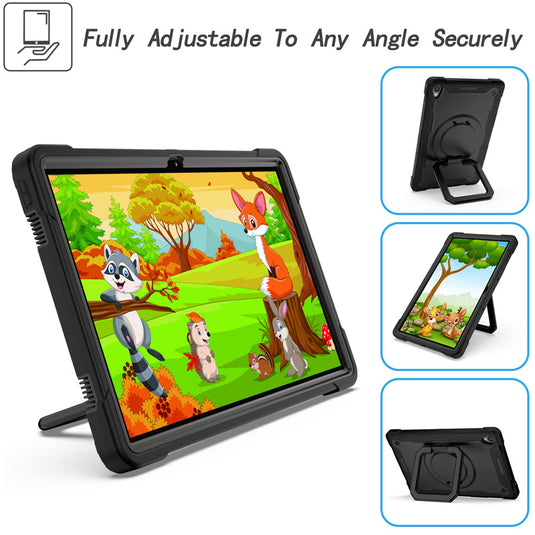 Lenovo Tab M10 Plus (3rd Gen) 10.6" inch 2022 - 360 Rotation Heavy Duty Kid Friendly Ring Handle Case - i-Station Mobile Phone & Electronic Device Repair and Accessories