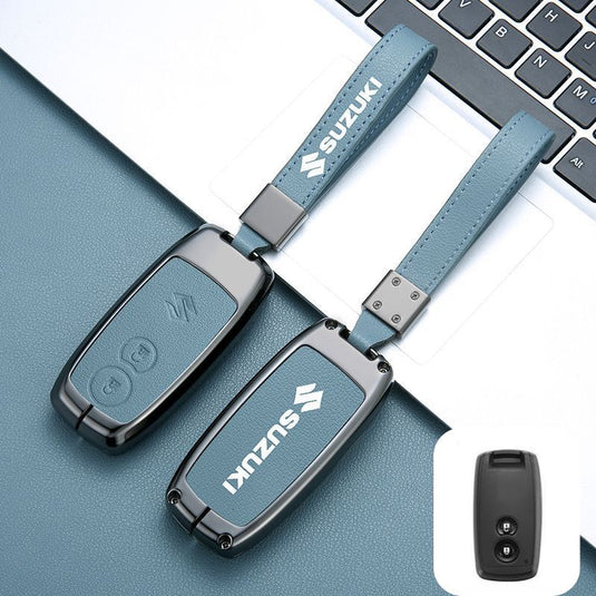 Suzuki Zinc Alloy PU Leather Car Key Fob Case Cover For SX4, Vitara
