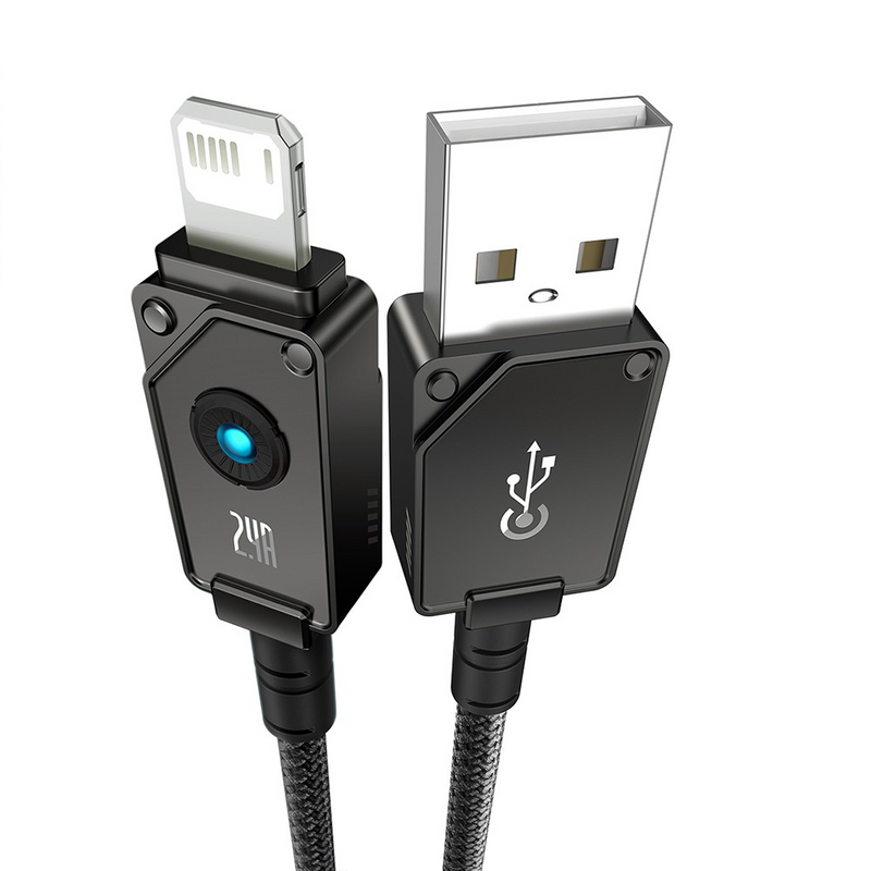 Load image into Gallery viewer, Baseus Unbreakable Series Fast Charging Data Cable USB to iP 2.4A 2m
