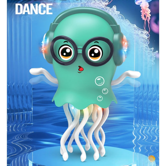 Electric Dancing Jellyfish Toy with Music & Lights – Smart Obstacle Avoidance Crawling Toy for Toddlers & Stress Relief Fun - i-Station Mobile Phone & Electronic Device Repair and Accessories