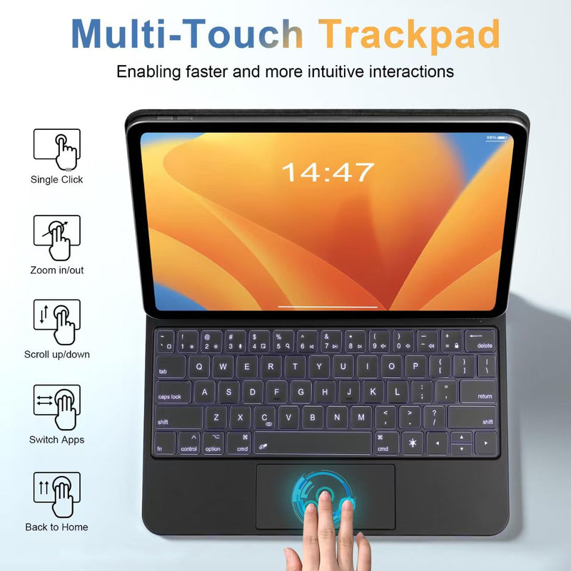 Load image into Gallery viewer, Apple iPad Air 6 11&#39;&#39; 6th Gen (2024) Multi-functional New Magic Floating Keyboard Case
