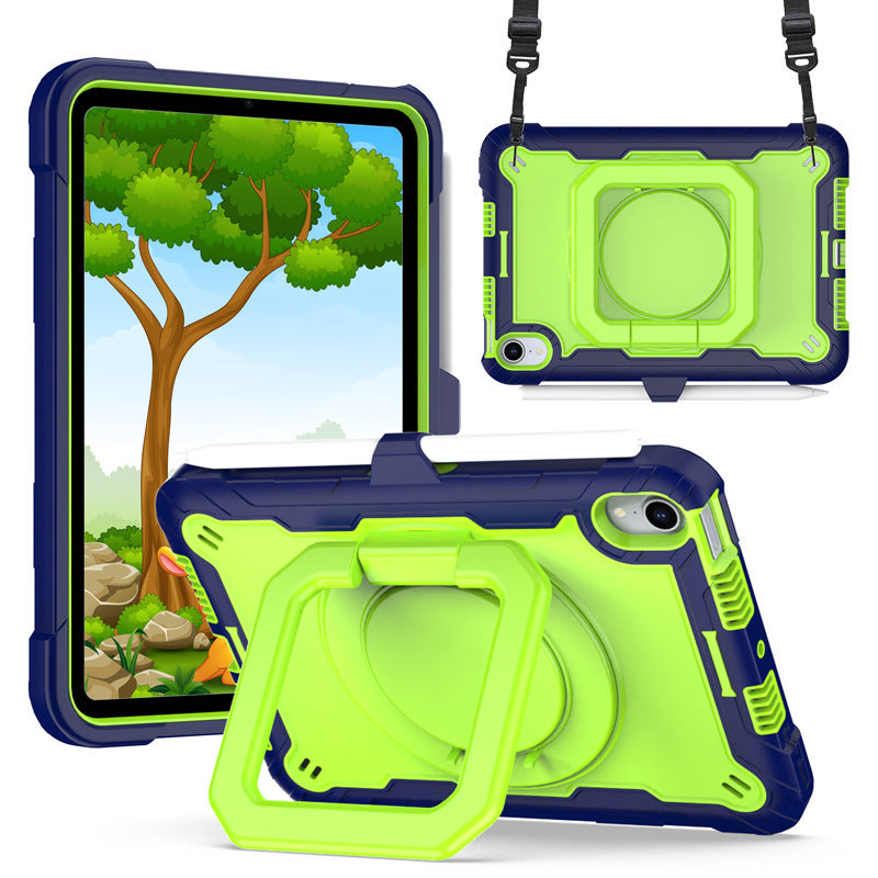 Load image into Gallery viewer, [Built-in Shoulder Strap][With Pen Slot] Apple iPad Air 4/5 10.9&#39;&#39; 4/5th Gen (2020/2022) EVA Friendly Heavy Duty Ring Holder Stand Case
