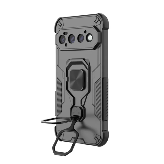 [Built-in Ring Bracket] Google Pixel 11/Pro Mecha-style Anti-slip Protective Hard Heavy Duty Series Case