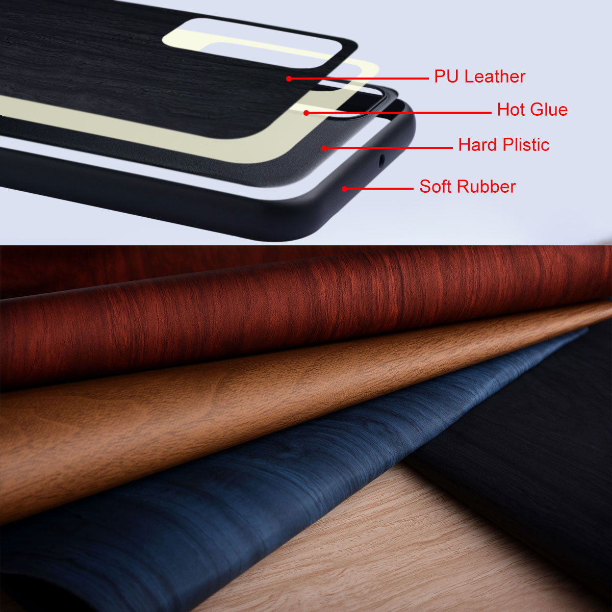 [Magsafe Compatible] Motorola Moto Edge 60/Fusion/Pro - Ultra-Thin Wood Texture Shockproof Protective Case - i-Station Mobile Phone & Electronic Device Repair and Accessories