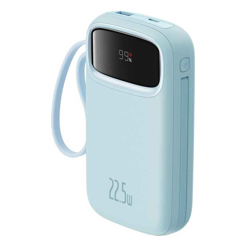 Load image into Gallery viewer, Baseus Qpow2 Dual-Cable Digital Display Fast Charge Power Bank 10000mAh 22.5W
