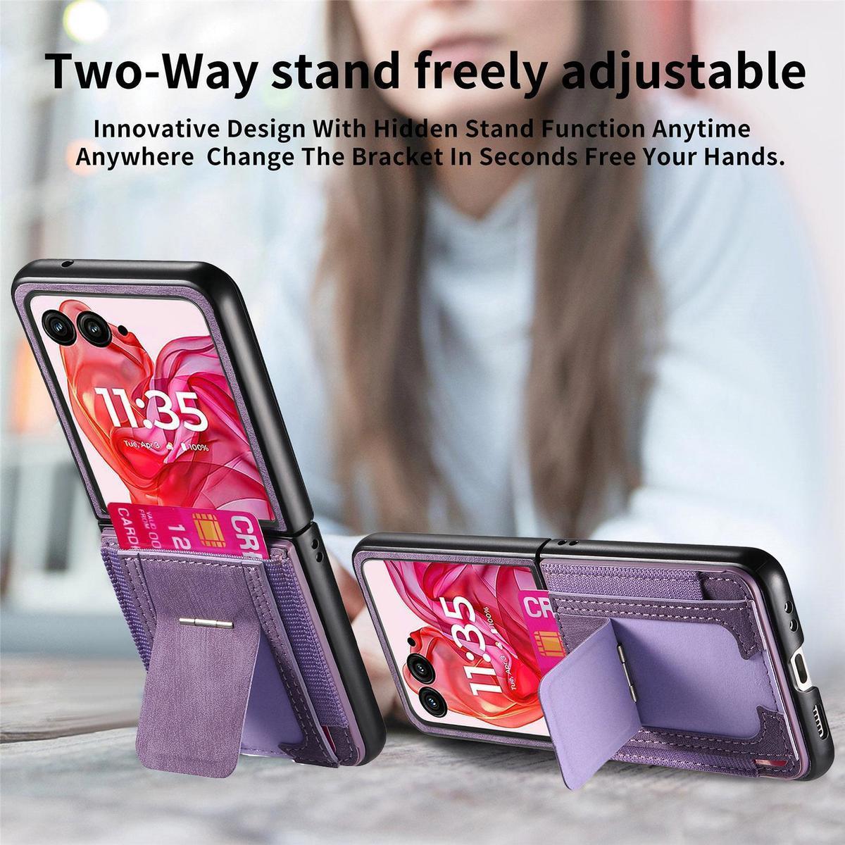 [With Stand] Motorola Moto Razr 40/Ultra Anti-drop Protective Flip Case - i-Station Mobile Phone & Electronic Device Repair and Accessories