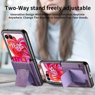 [With Stand] Motorola Moto Razr 40/Ultra Anti-drop Protective Flip Case - i-Station Mobile Phone & Electronic Device Repair and Accessories