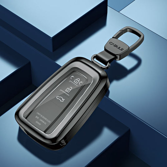 Toyota Alloy + TPU Film Protection Car Key Fob Case Cover For Camry, Highlander, Levin, Crown, RAV4, Alphard