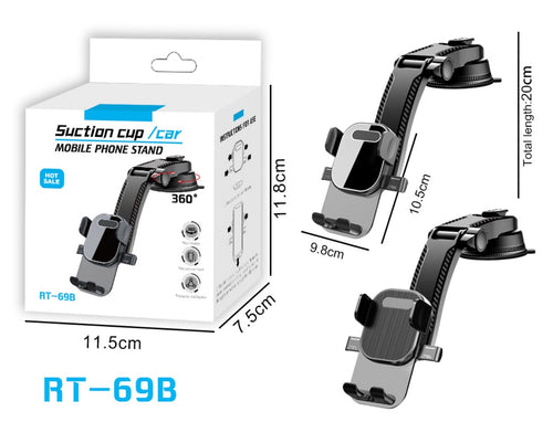[RT-69B] Universal Dashboard Suction EASY LOCK Mobile Phone Holder - Polar Tech Australia