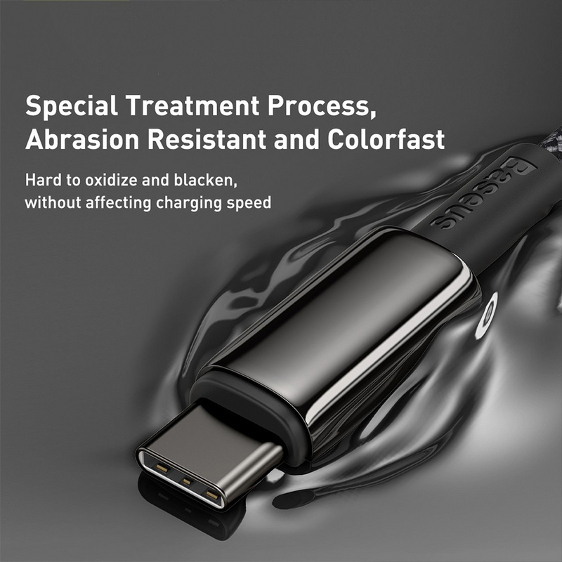 Load image into Gallery viewer, Baseus Tungsten Gold Fast Charging Data Cable Type-C to Type-C 100W 1M Compatible for iPhone 15 16 Series - i-Station Mobile Phone &amp; Electronic Device Repair and Accessories
