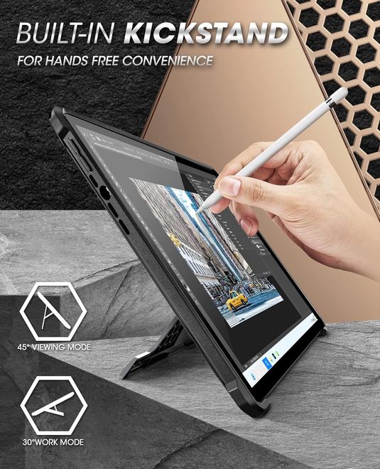 [Built-in Stand] Microsoft Surface Pro 9/10/11 SUPCASE Full-Body Cover Heavy Duty Rugged Protective Series Case - i-Station Mobile Phone & Electronic Device Repair and Accessories