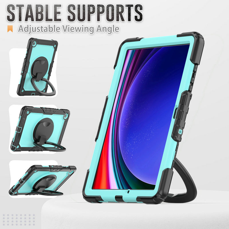 Load image into Gallery viewer, [Built-in 360 Degree Stand] Samsung Galaxy Tab S10 FE Plus (2025) 13.1&quot; - Heavy Duty Rugged Series Case
