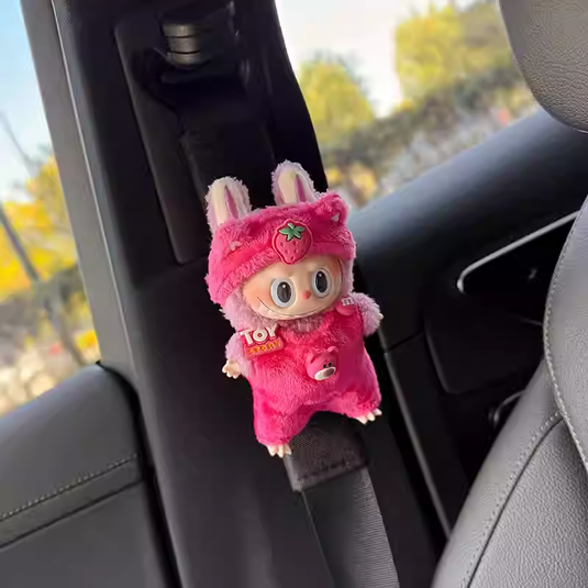 Labubu Cute Plush Car Seatbelt Shoulder Cover