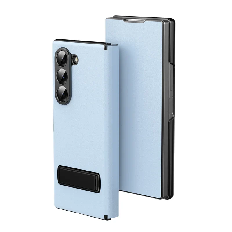 Load image into Gallery viewer, [Built-in Kickstand] Samsung Galaxy Z Fold7 (SM-F966) - Premium Leather Shockproof Case
