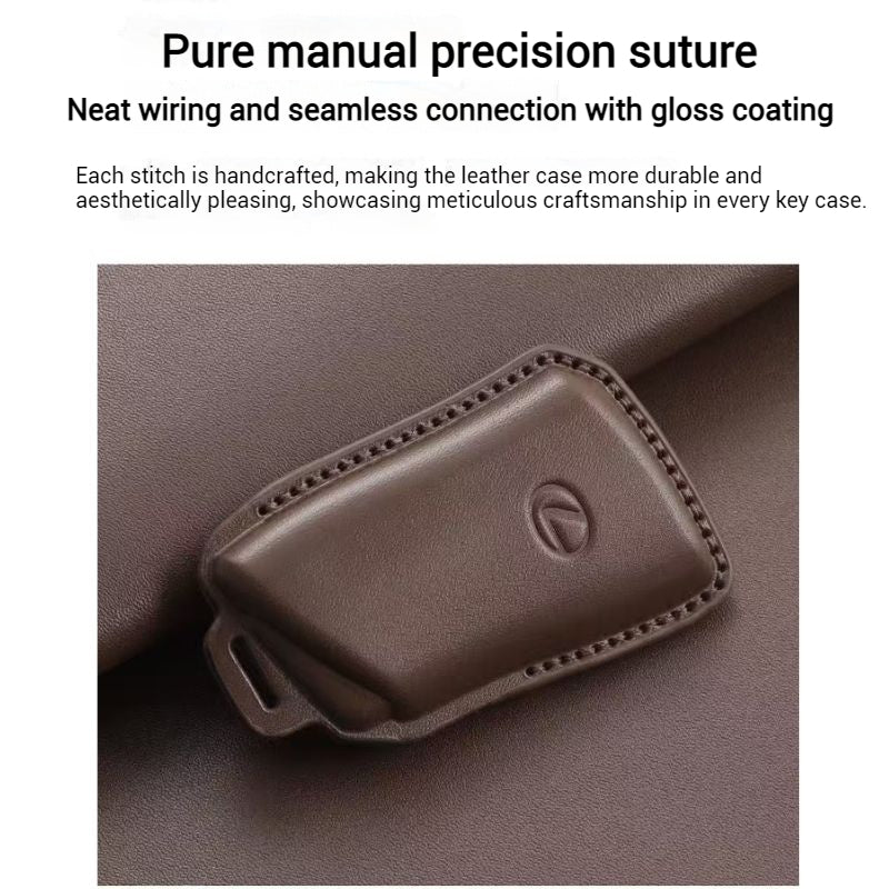 Load image into Gallery viewer, Lexus Full-wrap Genuine Leather Car Key Fob Case Cover For ES200, ES300H, RX300, RX350H, NX260, LX570, RX270
