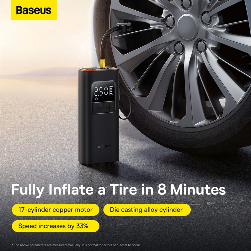Load image into Gallery viewer, Baseus Super Mini Pro Series Wireless Car Inflator - Cluster Black

