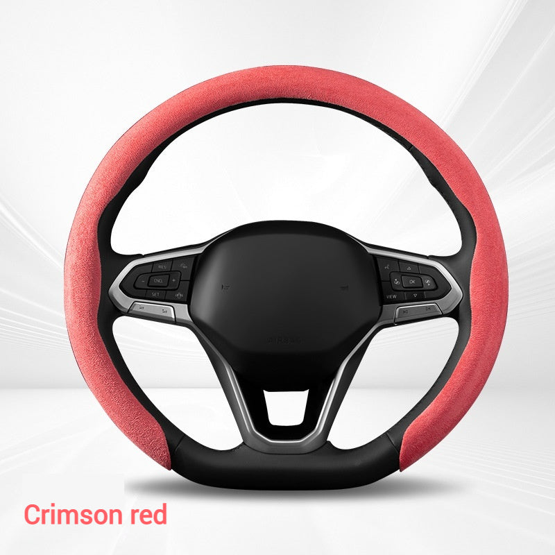 Load image into Gallery viewer, BYD Suede Car Steering Wheel Covers For Qin Plus, Han EV, Song PLUS, Tang DMI, Yuan Pro, Dolphin, Seagull, Seal - i-Station Mobile Phone &amp; Electronic Device Repair and Accessories
