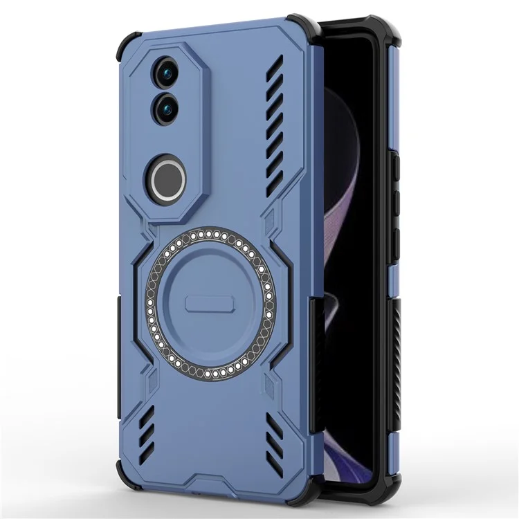Load image into Gallery viewer, [Magsafe Compatible] VIVO V50 5G PC + TPU Magnetic Butterfly Armor Case With Hollow Heat Dissipation - i-Station Mobile Phone &amp; Electronic Device Repair and Accessories
