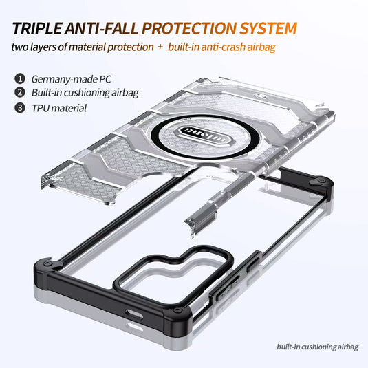 [Magsafe Compatible] Samsung Galaxy S24/Ultra Military-grade Airbag Shockproof Hard Case