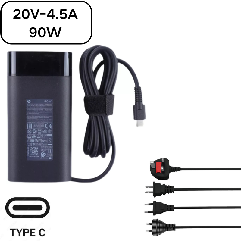 Load image into Gallery viewer, [20V-4.5A/90W][Type-C] HP USB C Laptop AC Wall Travel Fast Quick Charger Travel Adapter
