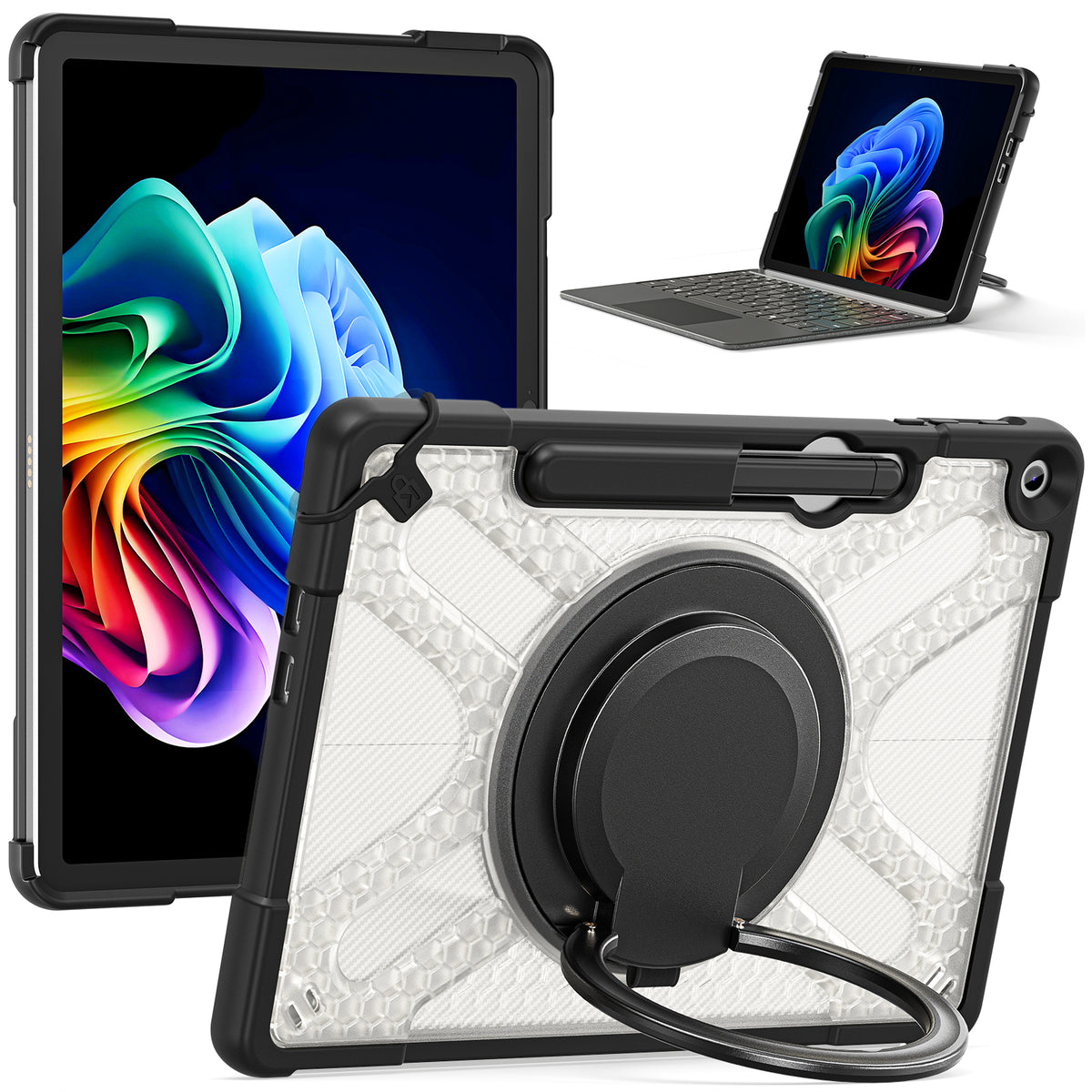 Microsoft Surface Pro 12 (2025) - 360 Degree Rotate Shockproof Heavy Duty Tough Stand Case Cover With Pen Holder - i-Station Mobile Phone & Electronic Device Repair and Accessories