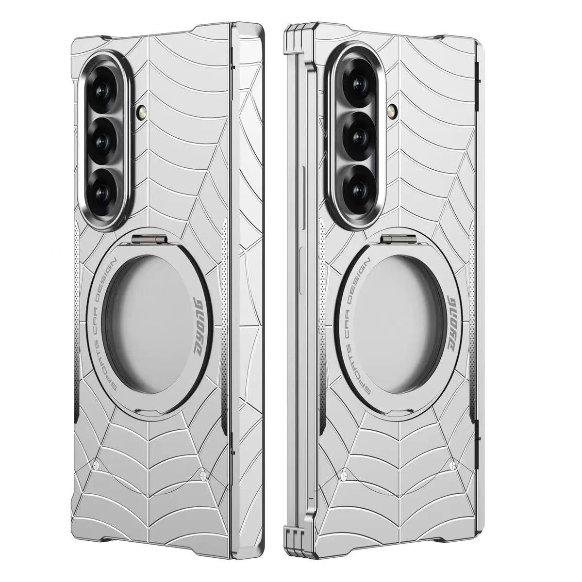 Samsung Galaxy Z Fold8 Ultra 5G (SM-F976) Frameless Mecha Metal Spider-Man Rotating Magnetic Stand Case - i-Station Mobile Phone & Electronic Device Repair and Accessories