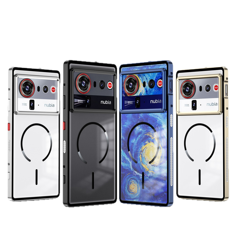 Load image into Gallery viewer, [Magsafe Compatible] ZTE Nubia Z80 Ultra - Semi-transparent Essentials Series Case With Metal Frame
