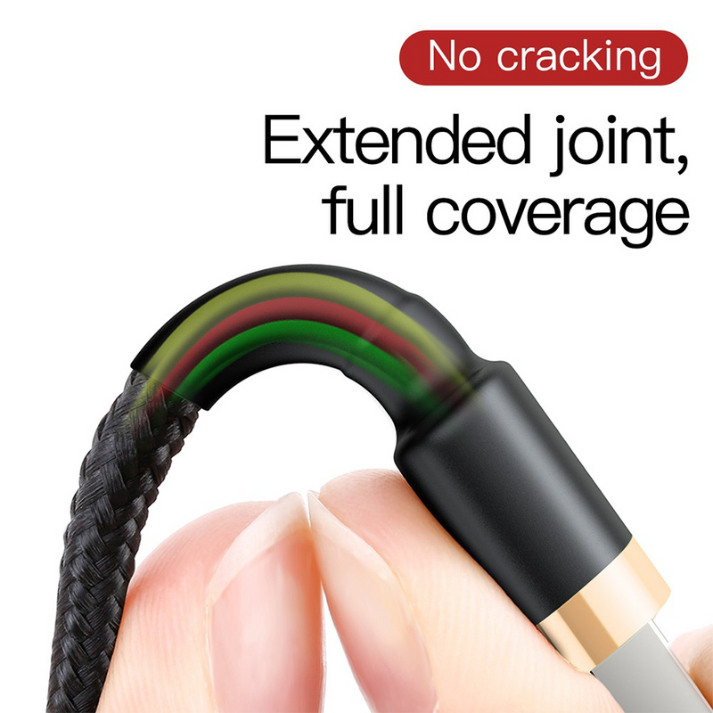 Load image into Gallery viewer, Baseus Cafule Fast Charge USB Data Charging Cable for iPhone 2M

