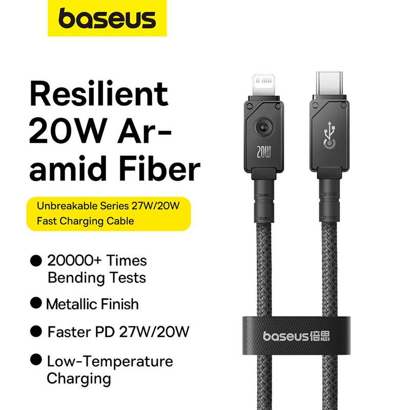 Load image into Gallery viewer, Baseus Unbreakable Series Fast Charging Data Cable Type-C to iP 20W
